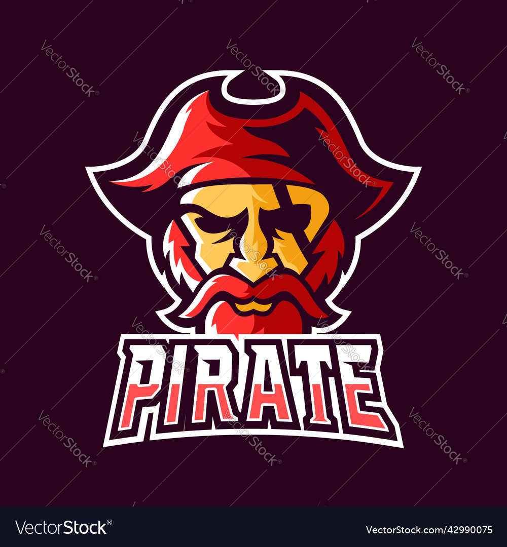 Premium Vector  Pirate vector logo template pirate sport gaming