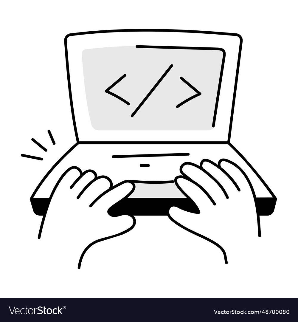 Software coding Royalty Free Vector Image - VectorStock