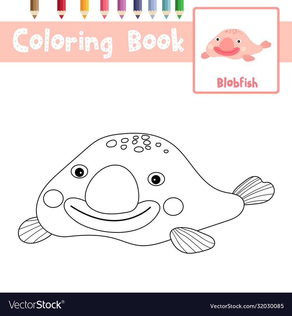 Top 74+ newest blobfish coloring pages , download and print for free