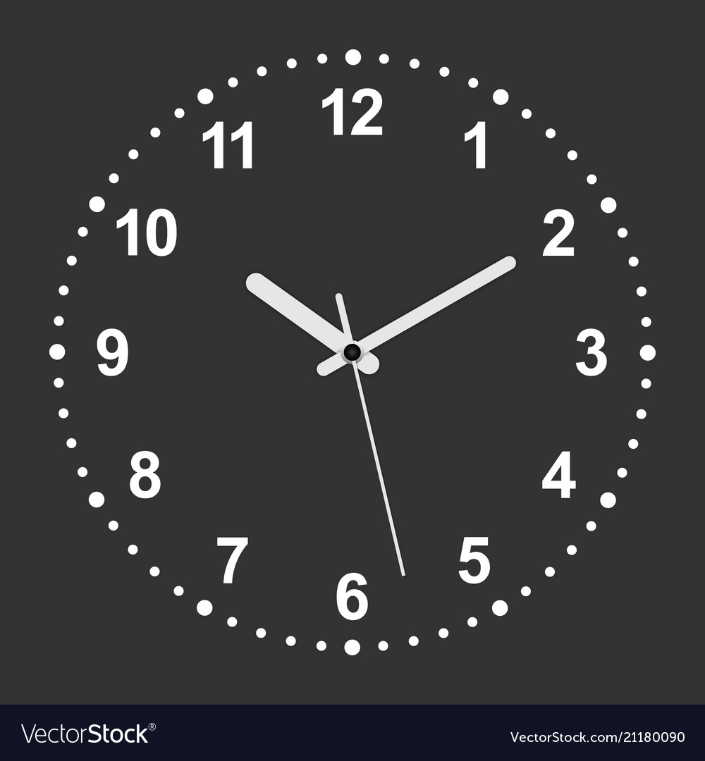 3d realistic clock Royalty Free Vector Image - VectorStock