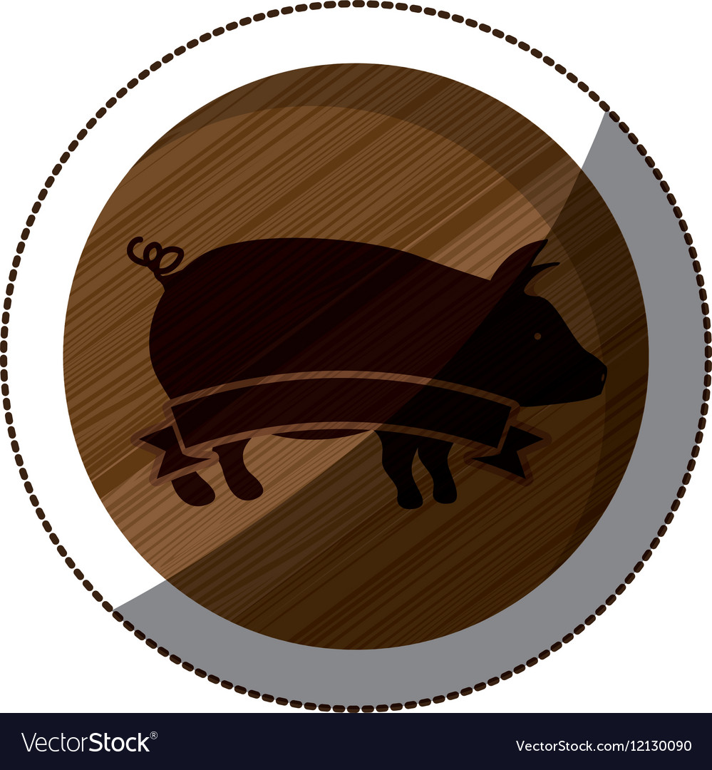 Isolated pork design Royalty Free Vector Image