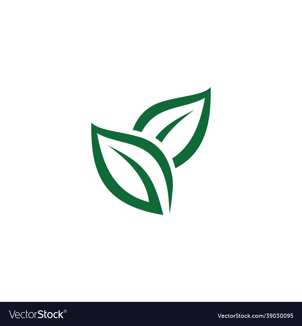 Logos Green Tree Leaf Ecology Royalty Free Vector Image