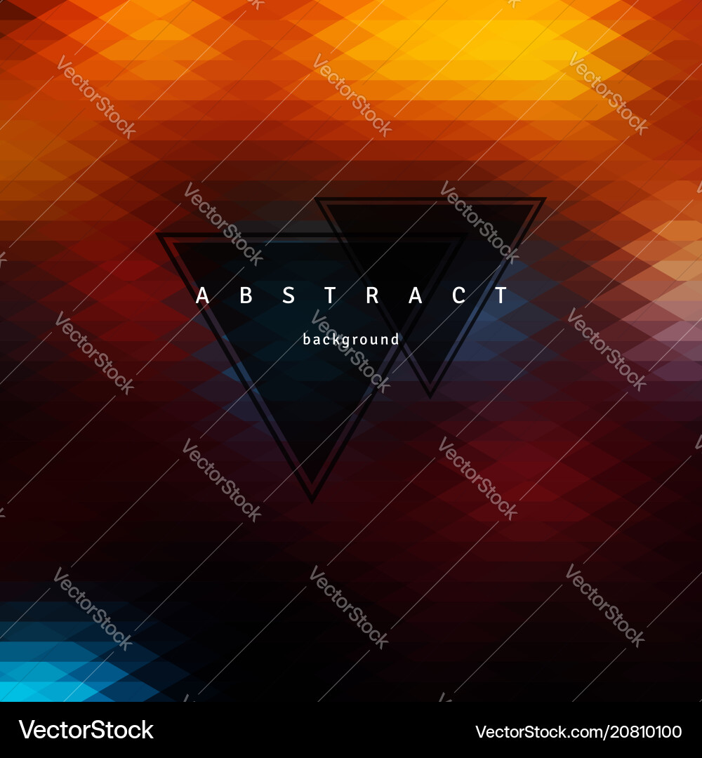 Abstract triangle background mosaic design Vector Image