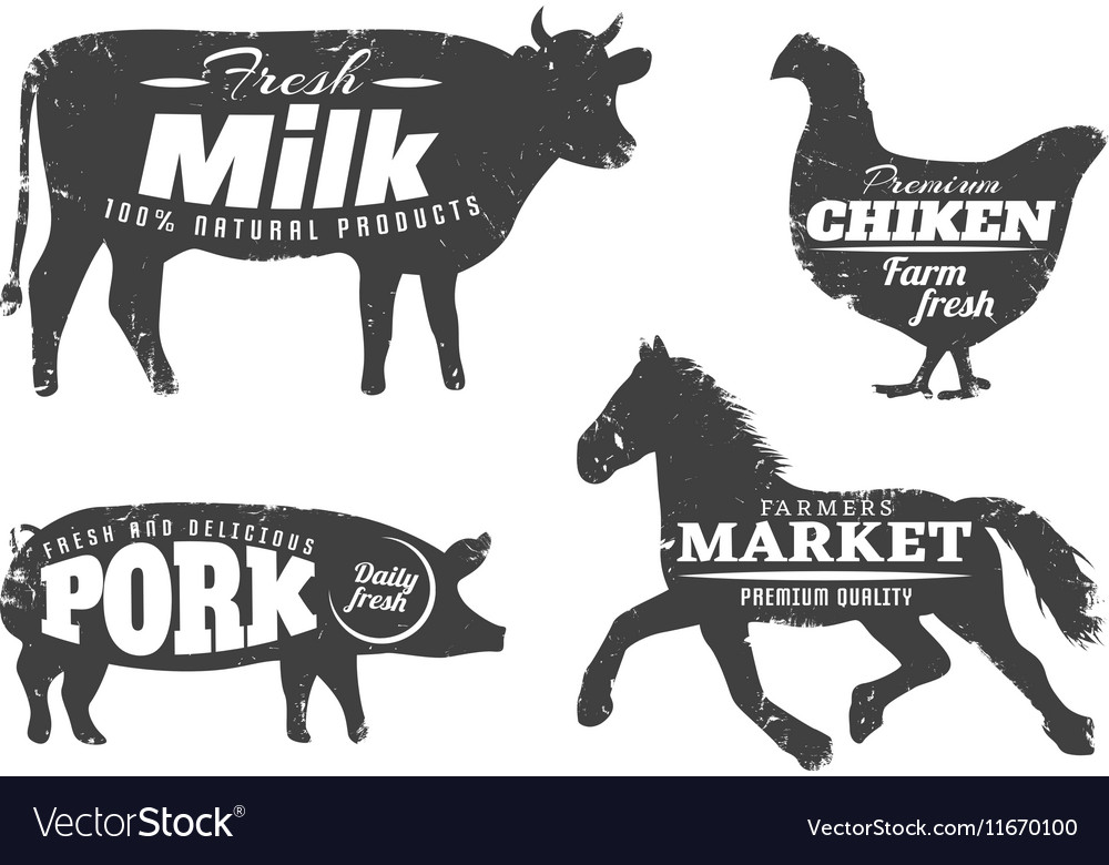 Animal Silhouettes With Farm Quotes Royalty Free Vector Fascinating Farm Quotes Animal Silhouettes With Farm Quotes Royalty Free Vector Fascinating Farm Quotes