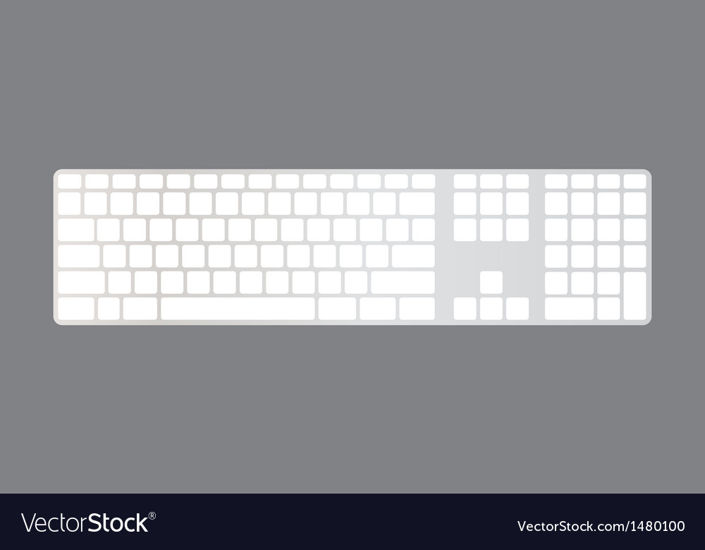 Computer keyboard Royalty Free Vector Image - VectorStock