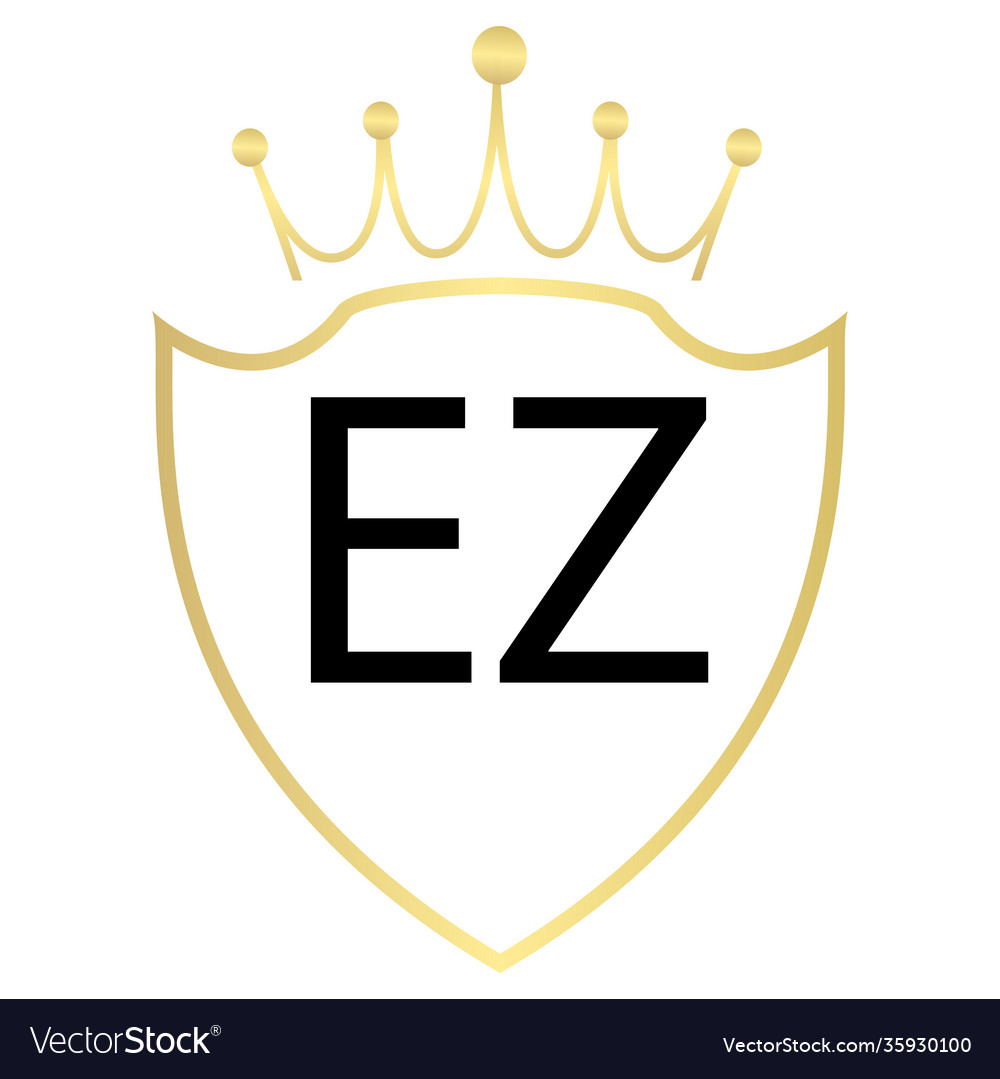 Ez letter logo design with simple style Royalty Free Vector Ez letter logo design with simple style Royalty Free Vector