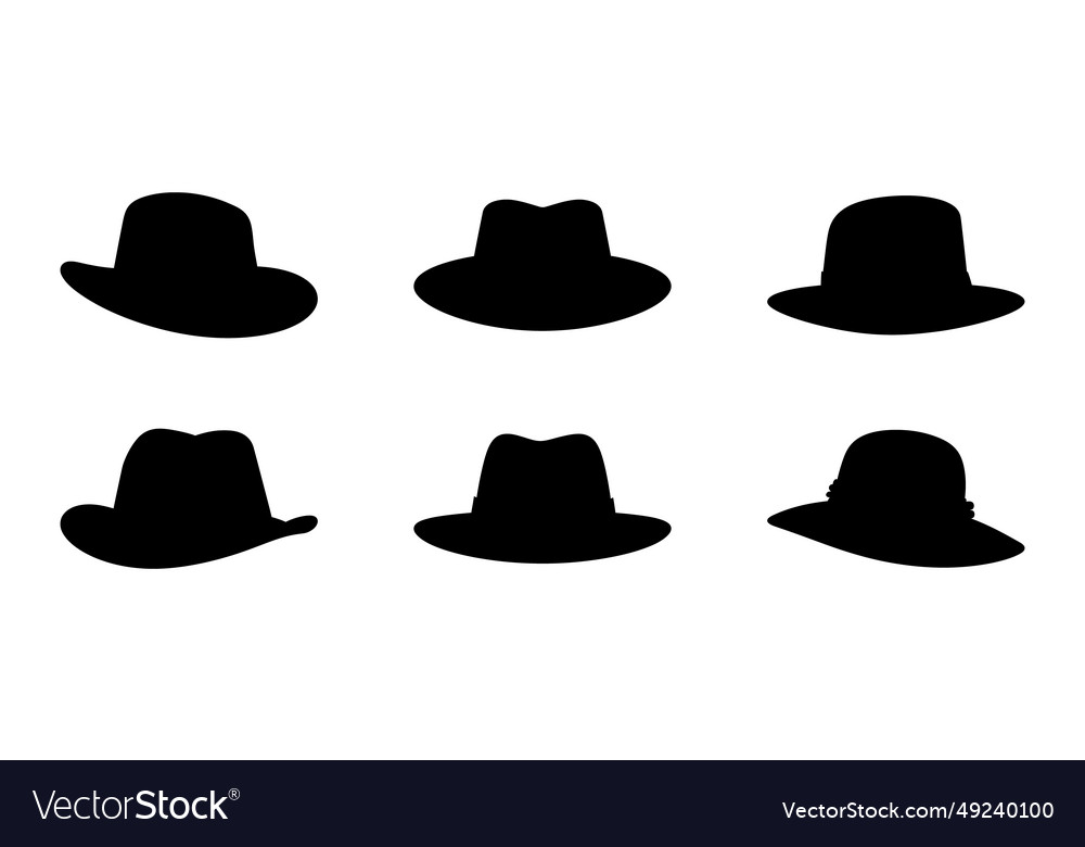 Fashionable hat art Royalty Free Vector Image - VectorStock