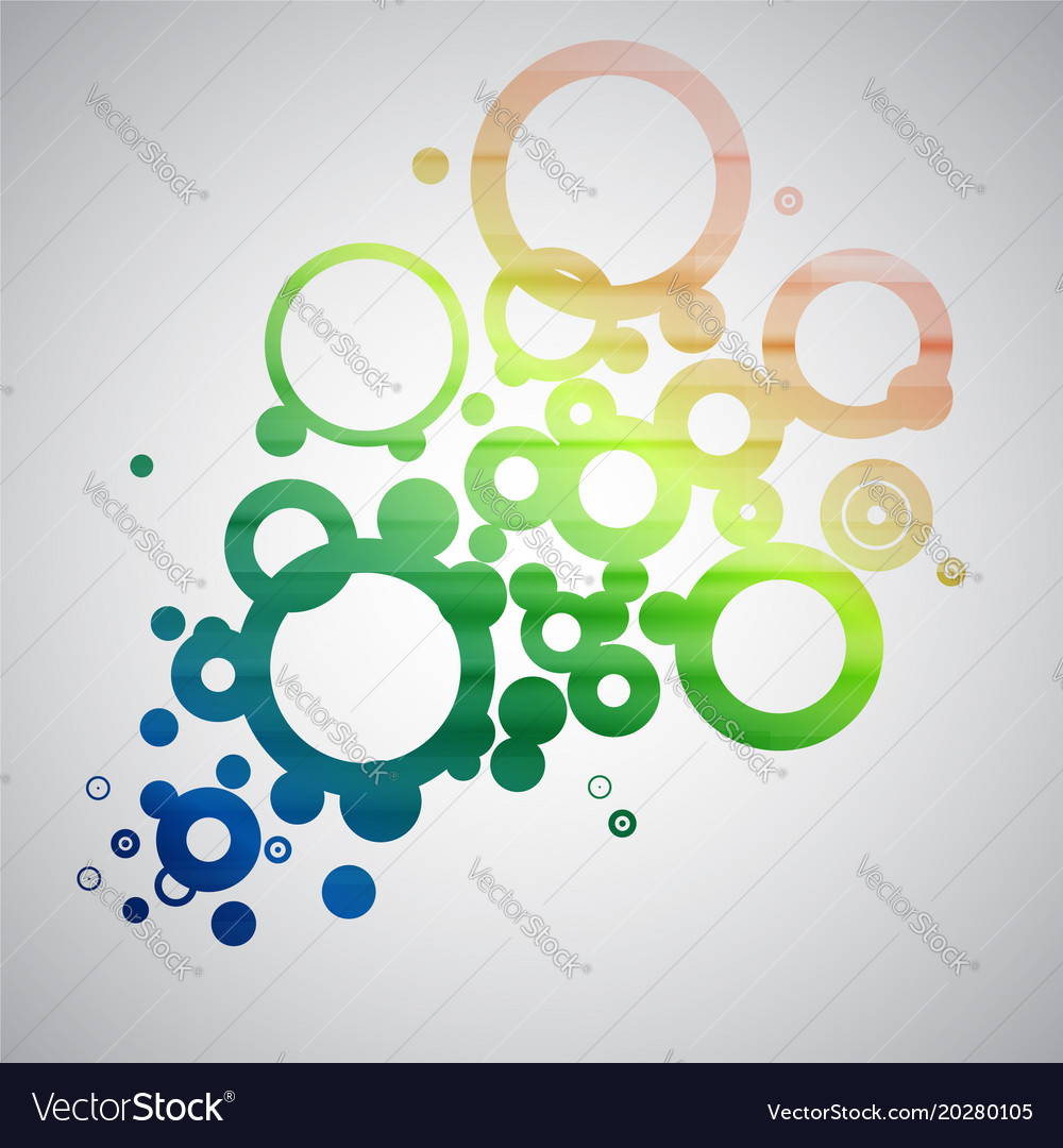 Abstract colorful circles Royalty Free Vector Image