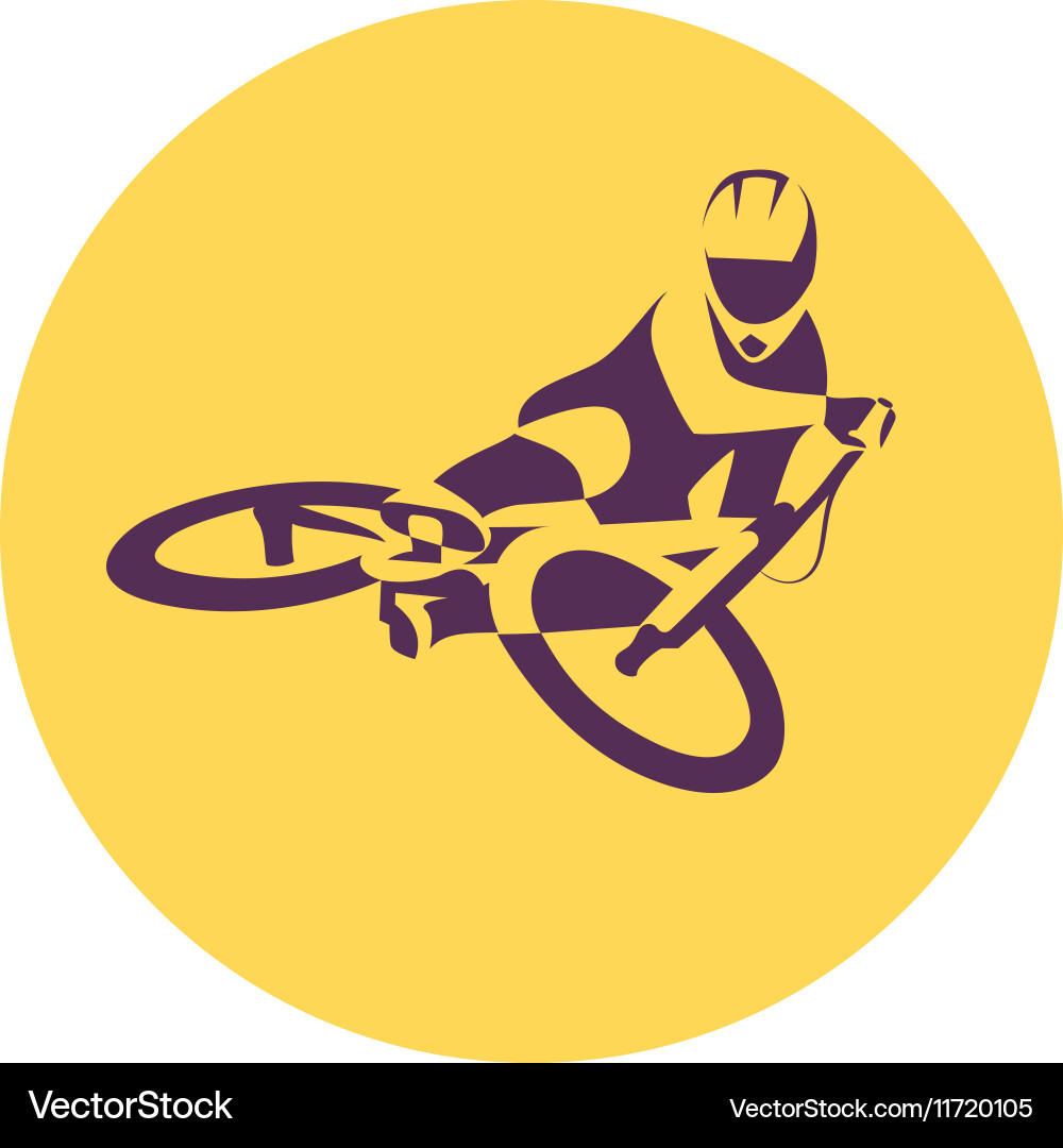 Bicycle racer Royalty Free Vector Image - VectorStock