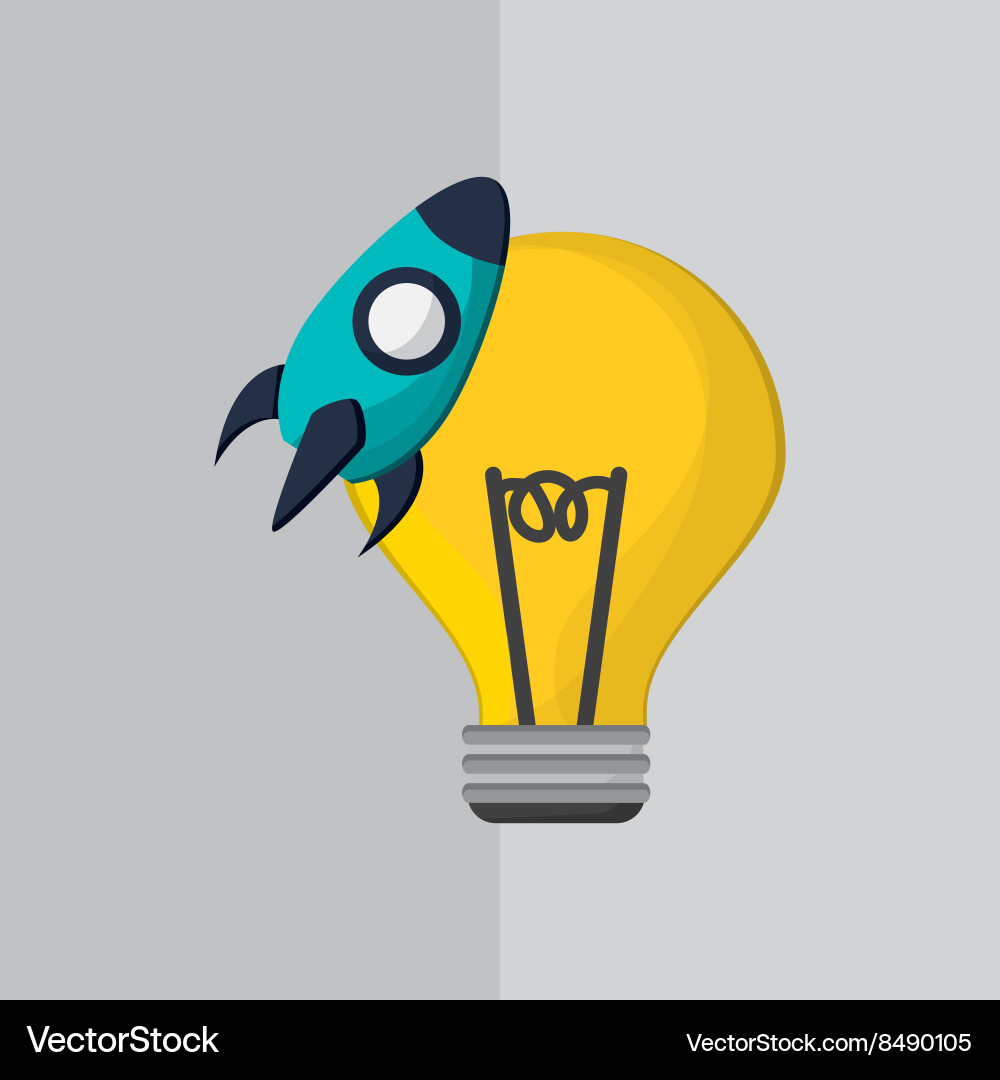 Flat about idea design Royalty Free Vector Image