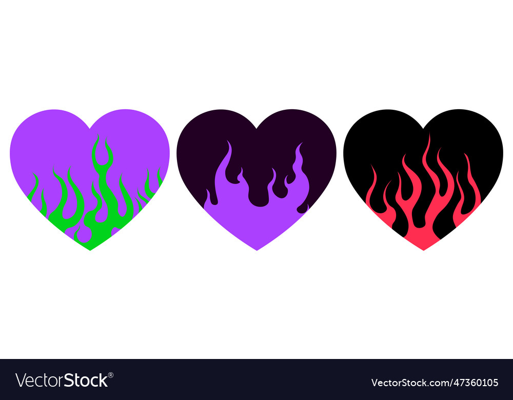 Y2k fire holographic font flame holo alphabet Vector Image