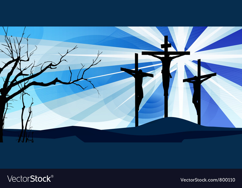 Crucifixion Royalty Free Vector Image - VectorStock