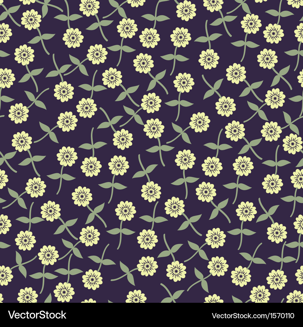 Seamless flower pattern Royalty Free Vector Image