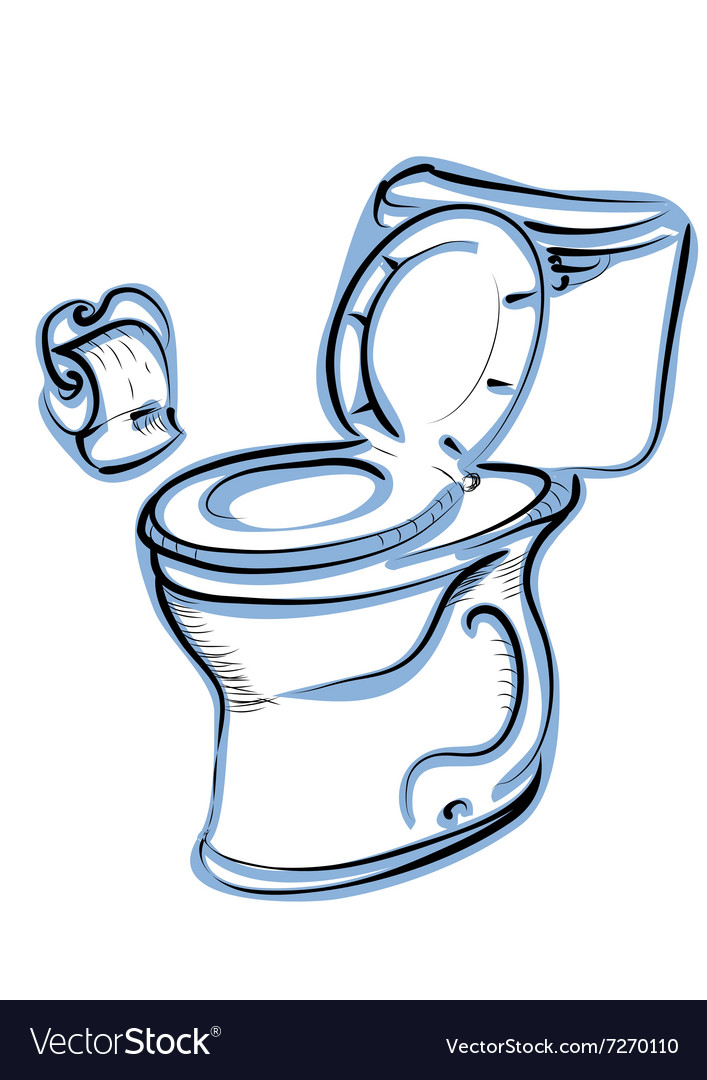 Toilet Royalty Free Vector Image - VectorStock