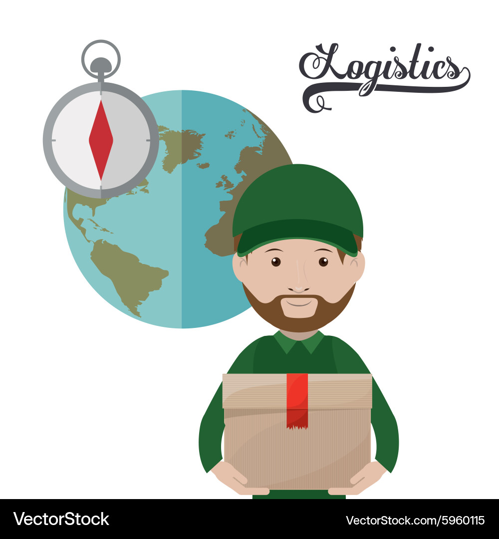 Logistics design Royalty Free Vector Image - VectorStock
