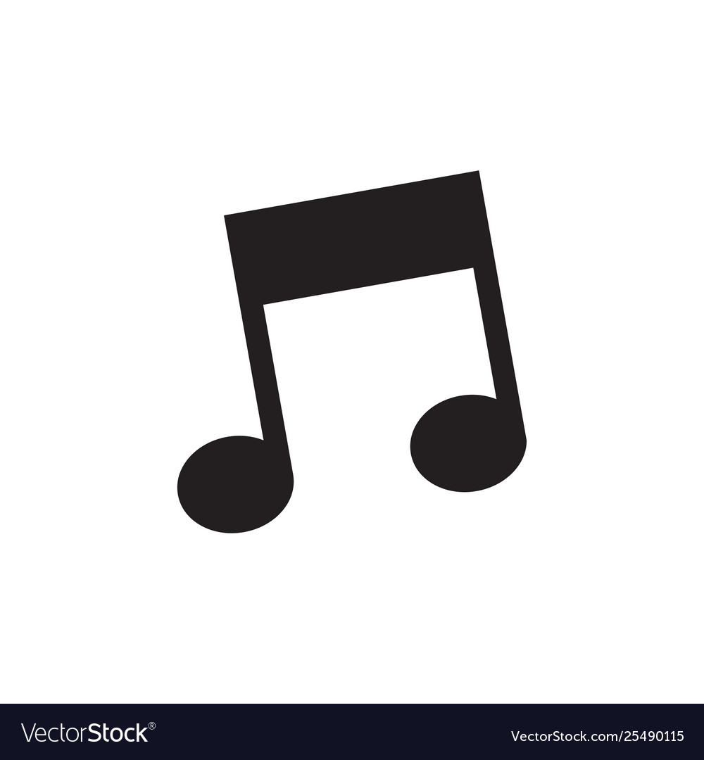 Music icon melody song note sound audio sign Vector Image