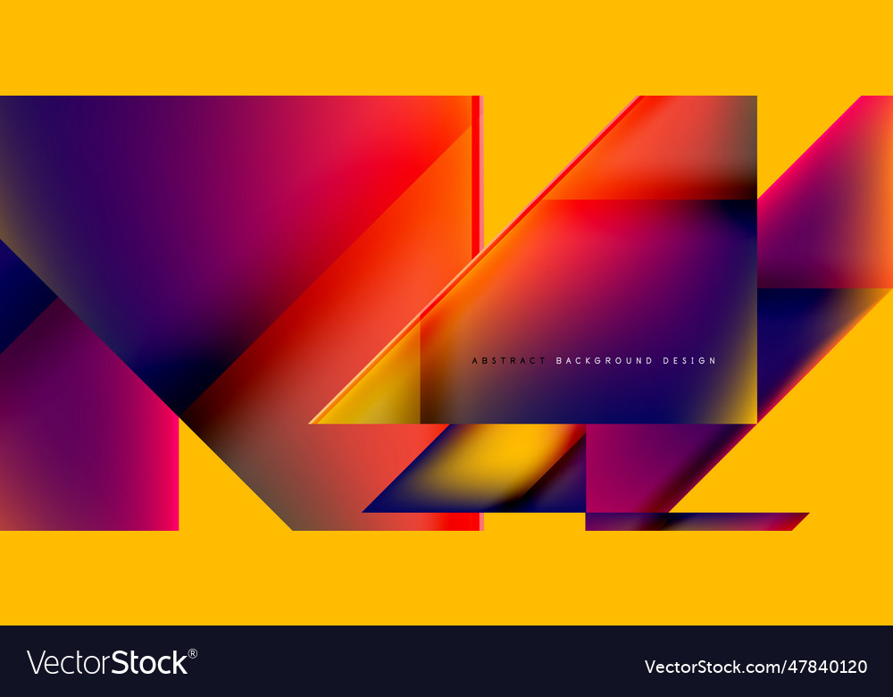 Dynamic triangle design with fluid gradient colors