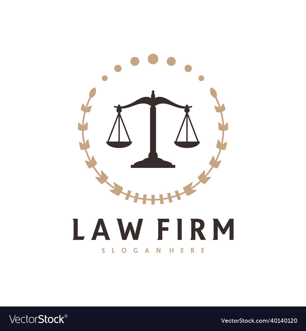 Justice logo template creative law firm logo Vector Image