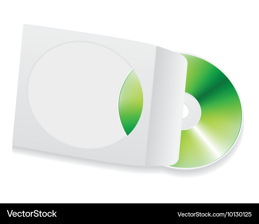 Blank cd Royalty Free Vector Image - VectorStock
