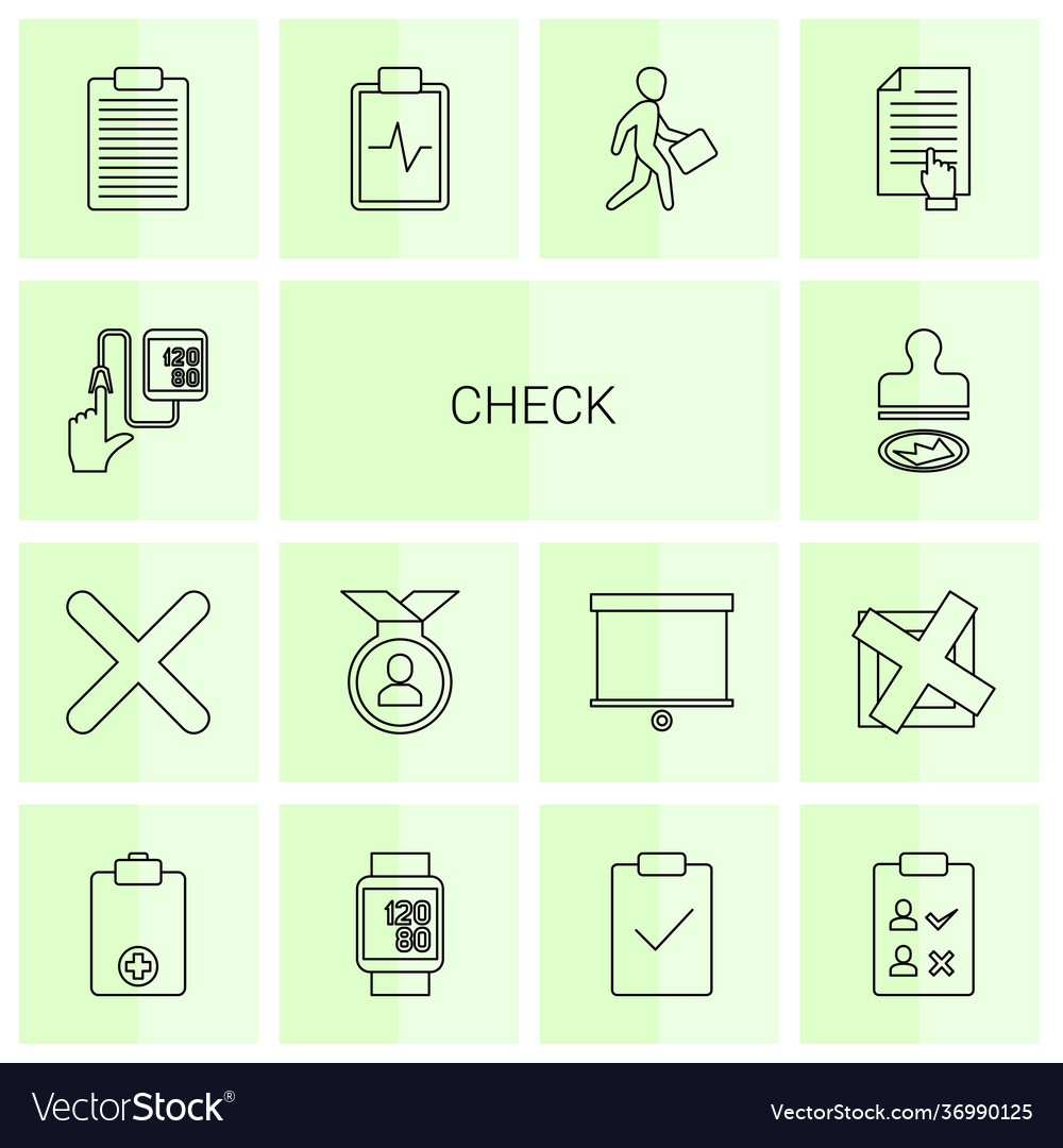 Check icons Royalty Free Vector Image - VectorStock