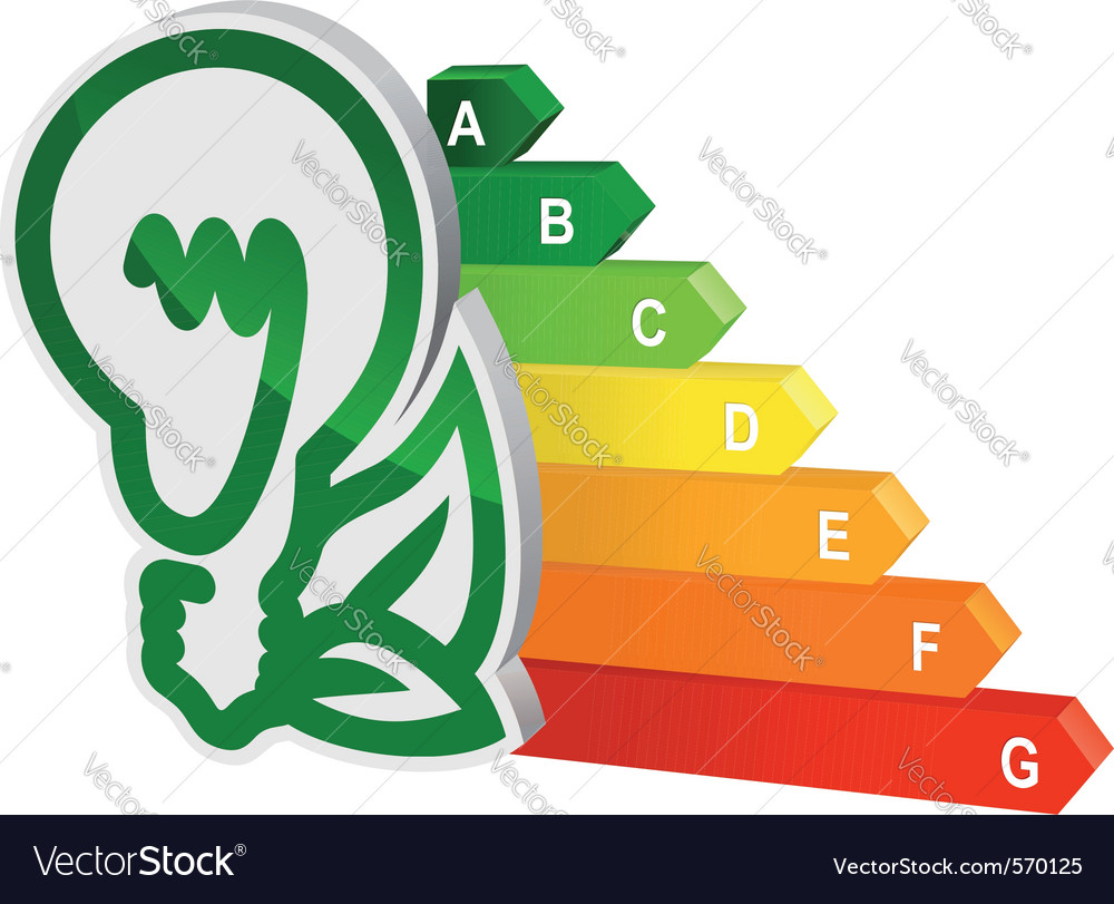 Energy Efficiency Graph Royalty Free Vector Image 0359