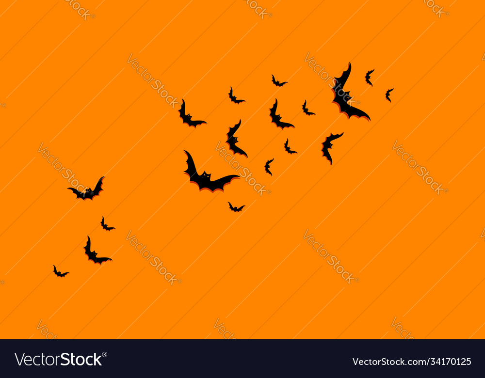 Happy halloween gradient background with black Vector Image