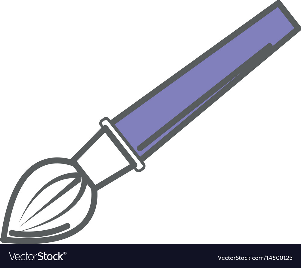 Paint art brush tool design Royalty Free Vector Image