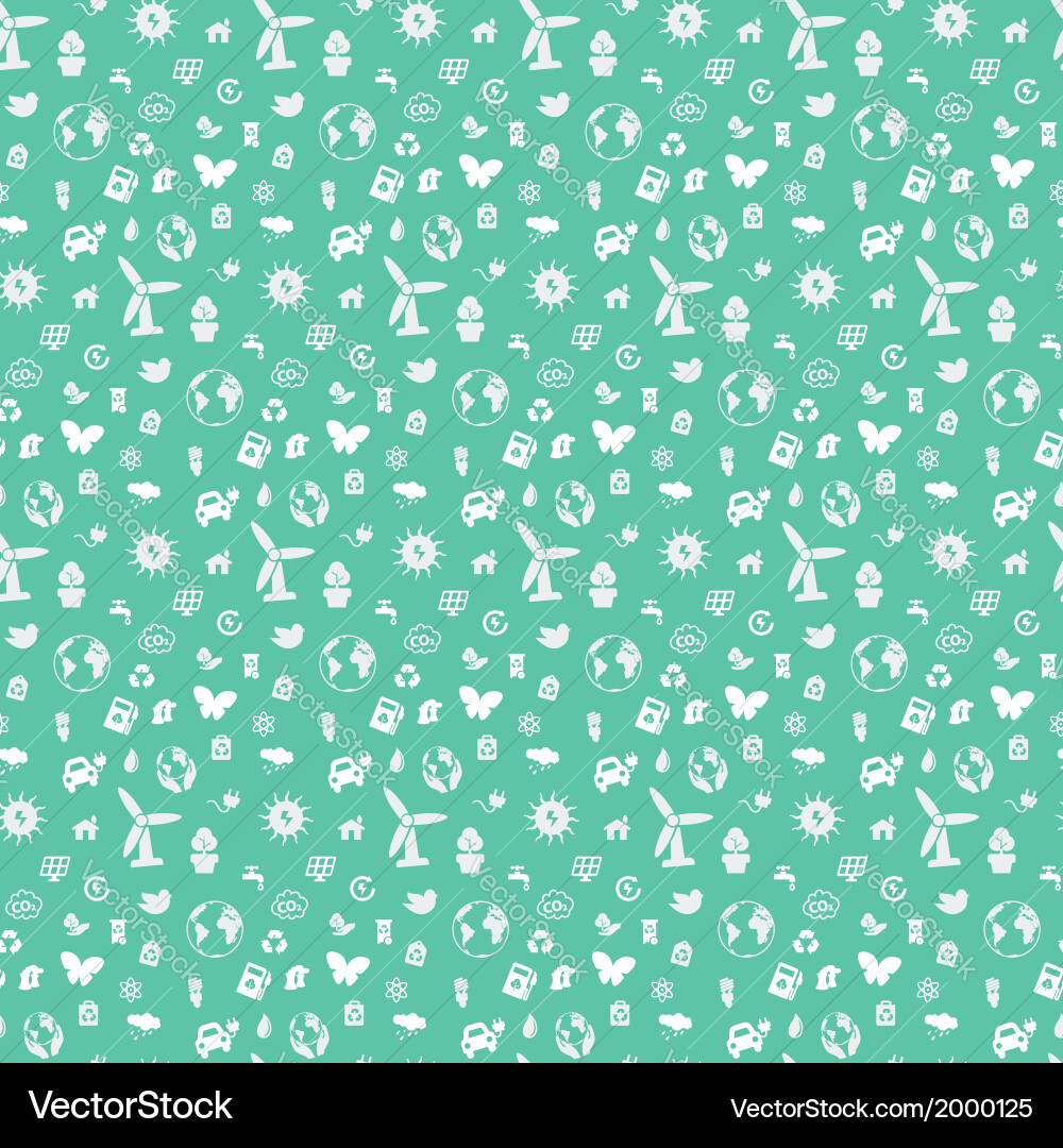 Seamless pattern on environmental issues from a Vector Image