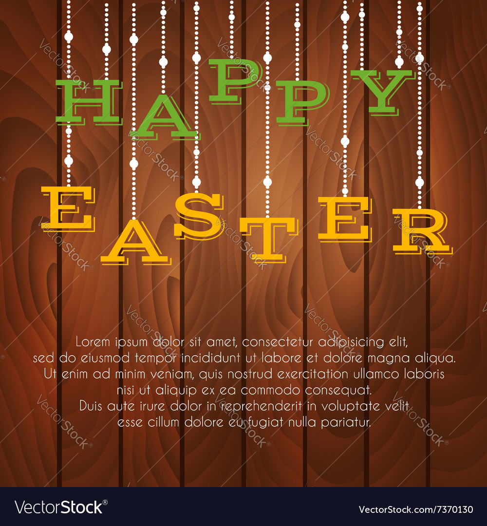 Easter greeting card with place for text