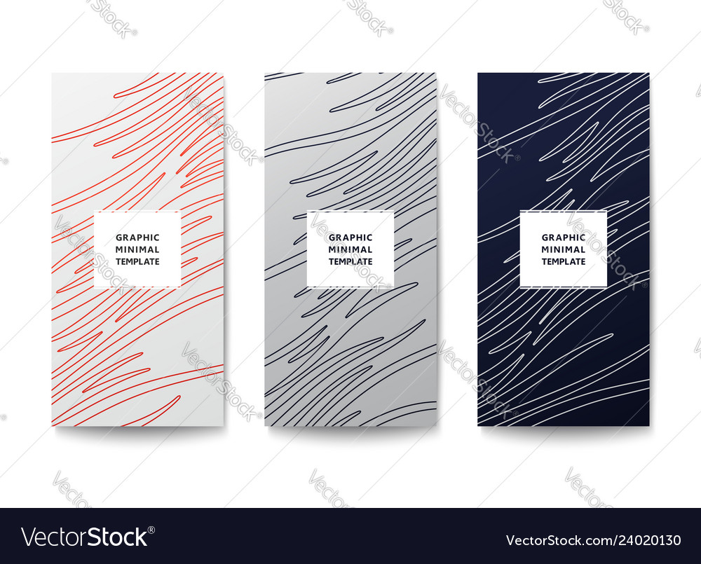Minimal Graphic Banner Design Royalty Free Vector Image