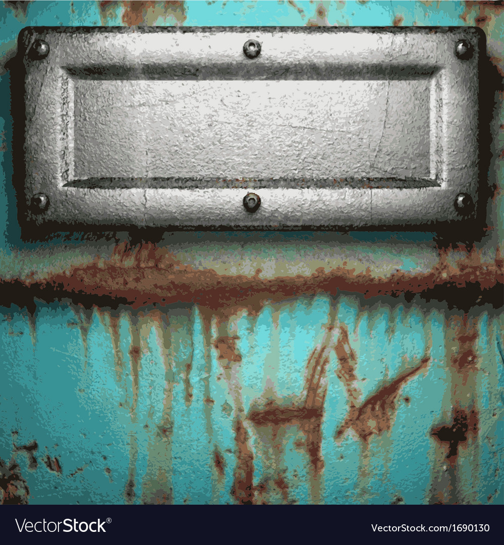 Old metal background Royalty Free Vector Image