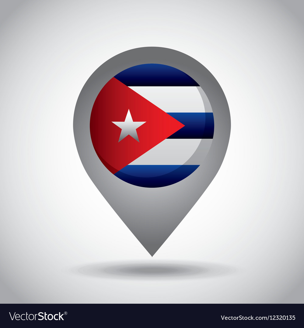 Cuba flag pin