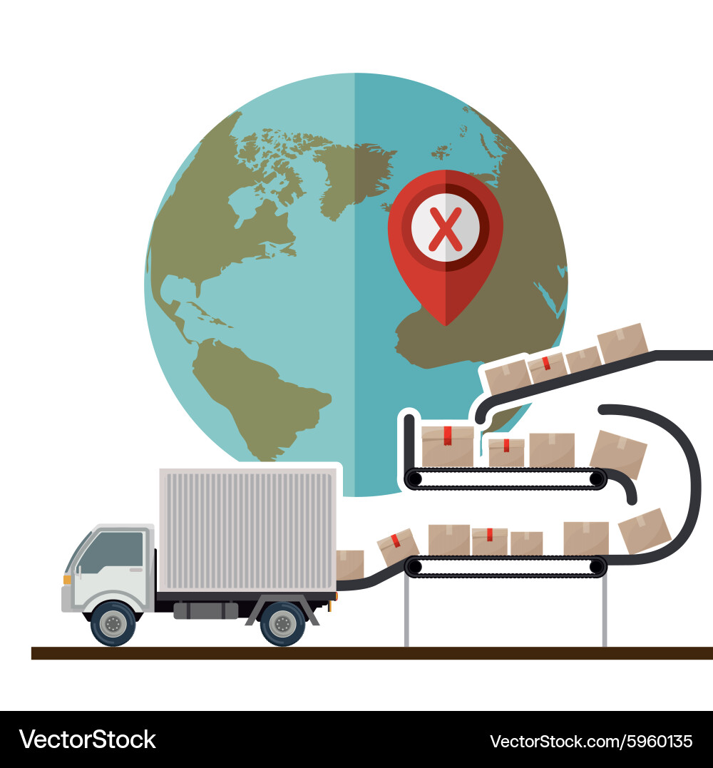 Logistics design Royalty Free Vector Image - VectorStock