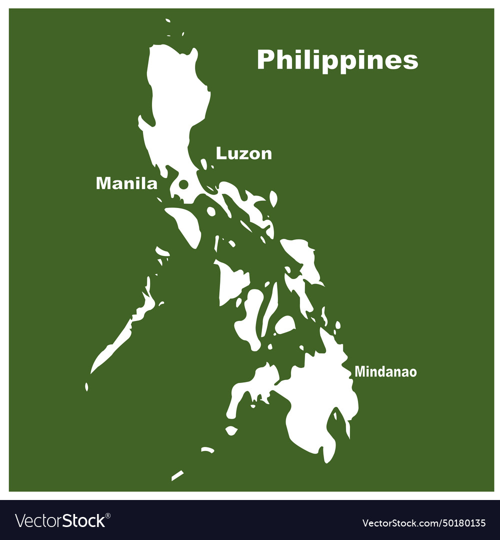 Philippines map icon Royalty Free Vector Image