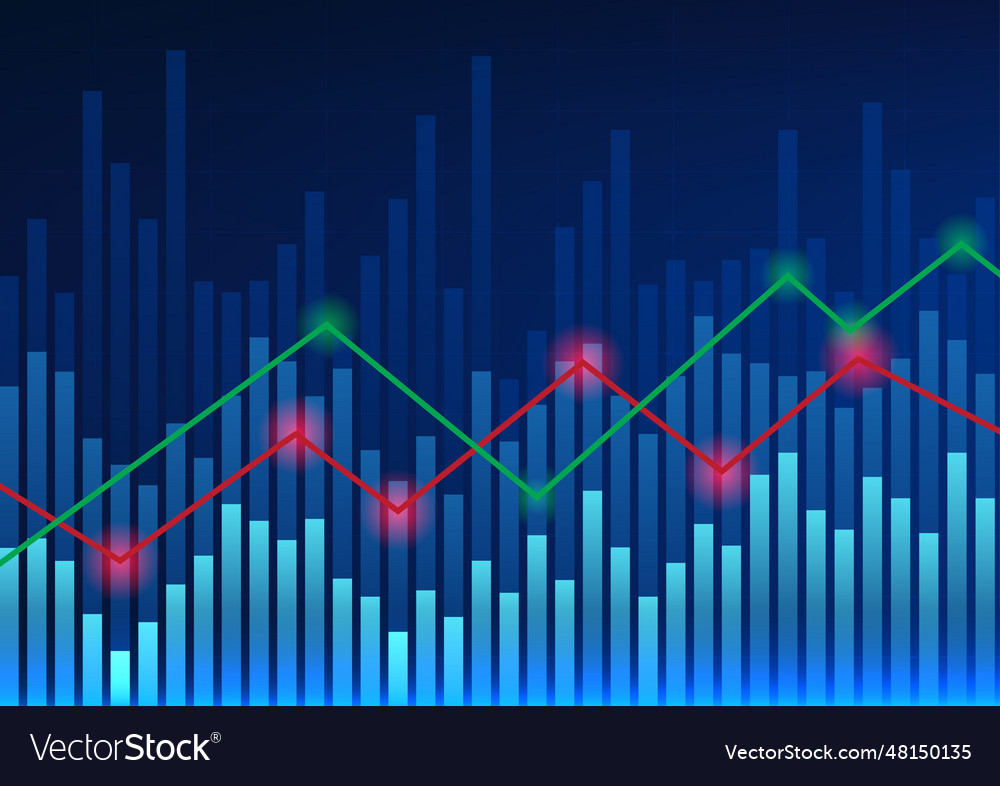 Technology background showing stock price Vector Image