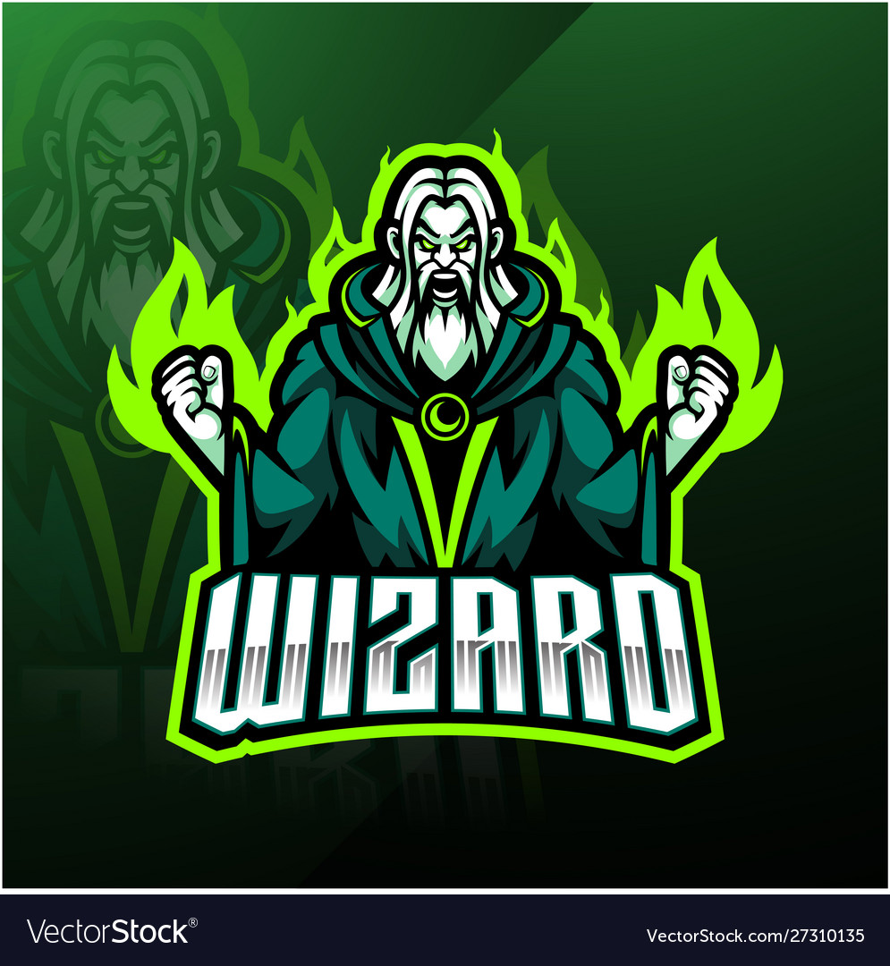 Premium Vector | Wizard esport mascot logo design | Logo design, Wizards  logo, Mascot