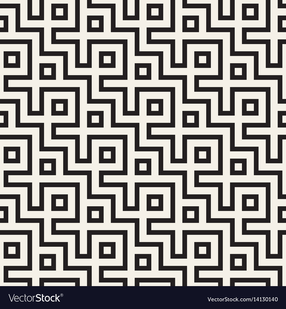 Maze tangled lines contemporary graphic abstract Vector Image