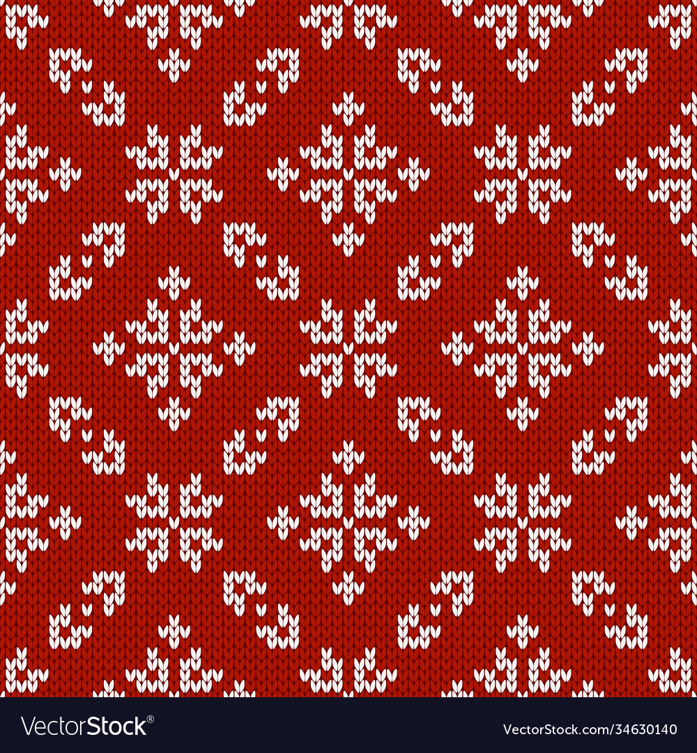 Norwegian sweater with snowflakes winter holiday Vector Image
