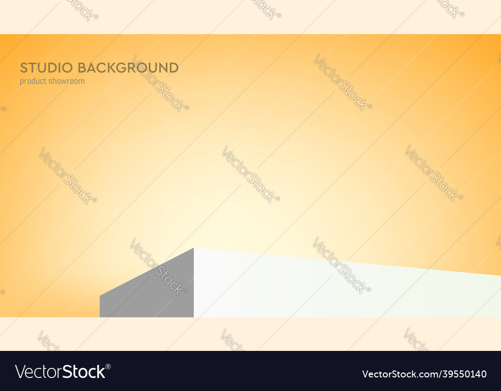 Studio background with podium 3d Royalty Free Vector Image