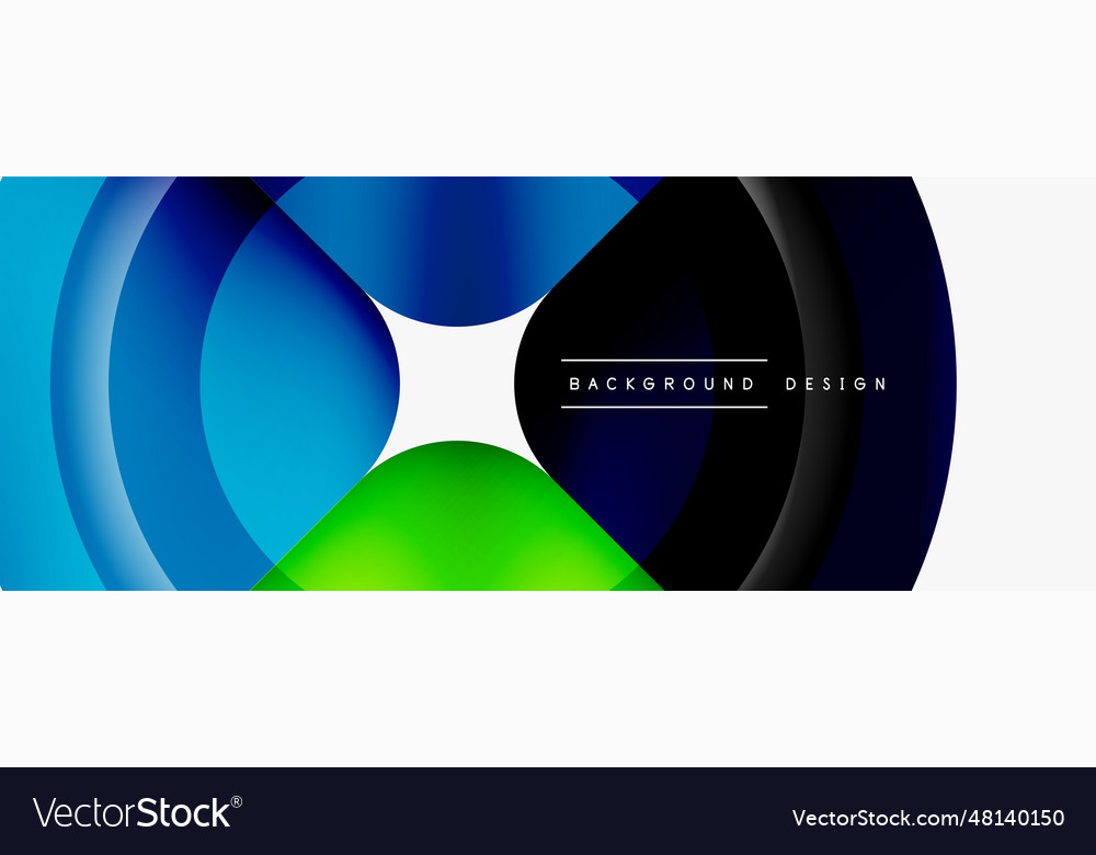 Circle abstract background wallpaper banner Vector Image