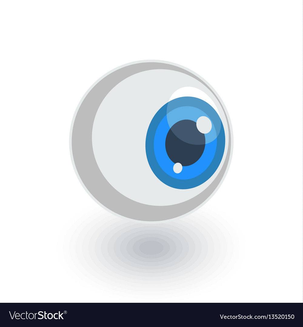 Eye isometric flat icon 3d Royalty Free Vector Image