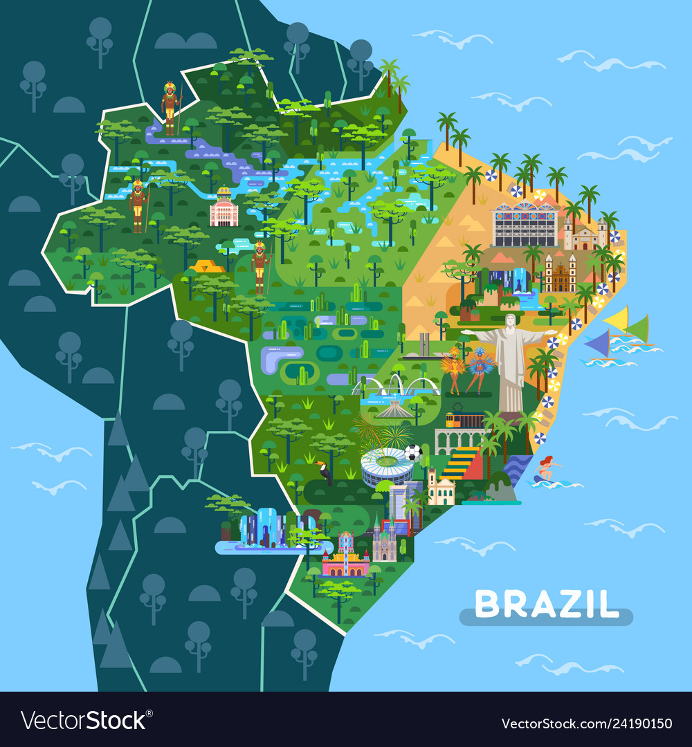 Places In South America Map