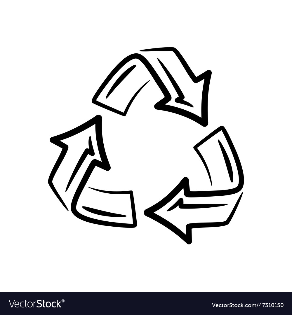 Recycle sign symbol Royalty Free Vector Image - VectorStock