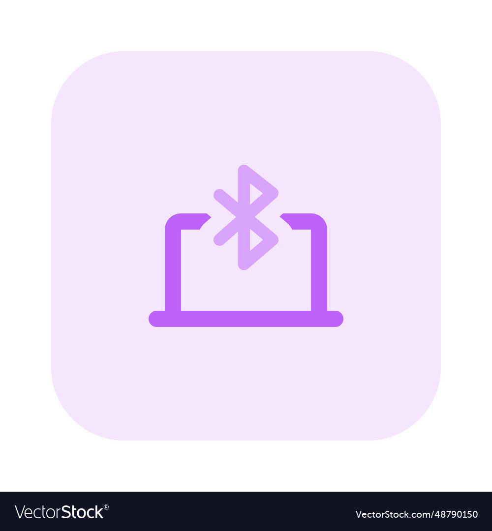 Sharing data via bluetooth to a laptop royalty free vector
