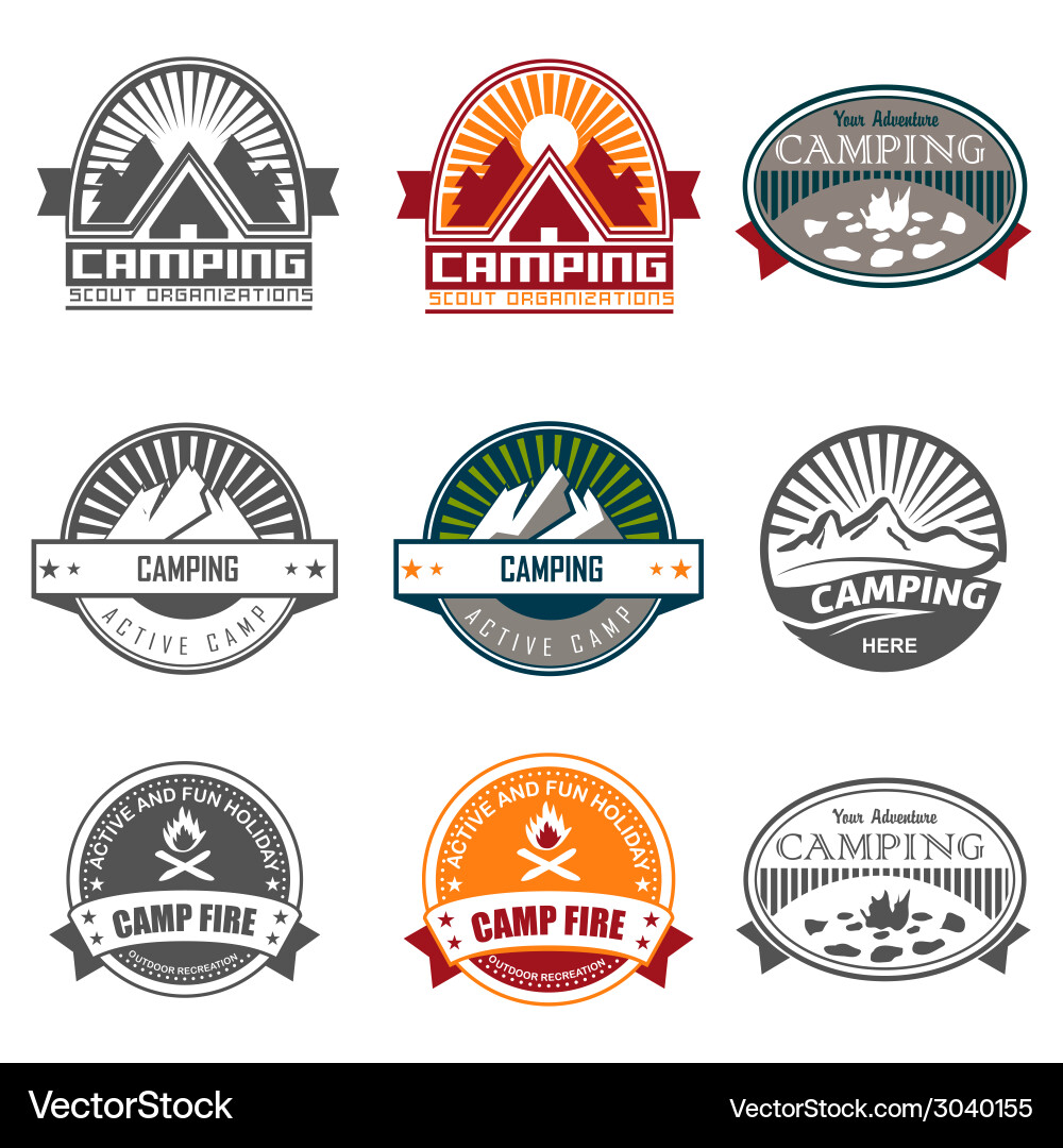 Camping Royalty Free Vector Image - VectorStock