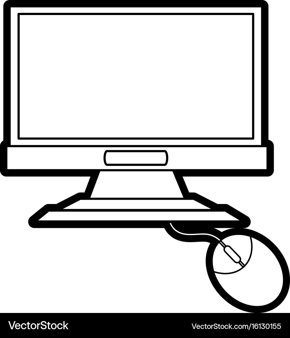 Computer Royalty Free Vector Image - VectorStock