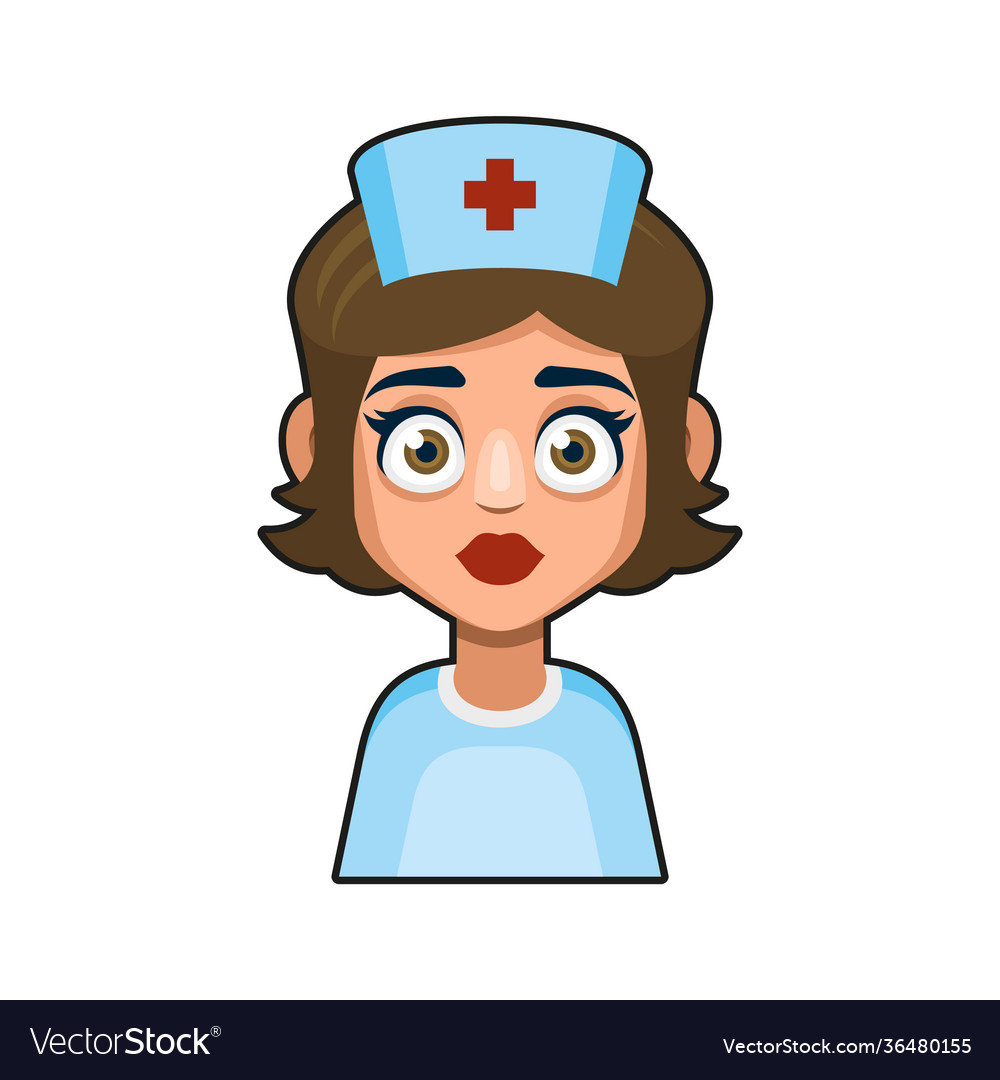 Doctor and medical nurse avatar sign cute style Vector Image Doctor and medical nurse avatar sign cute style Vector Image