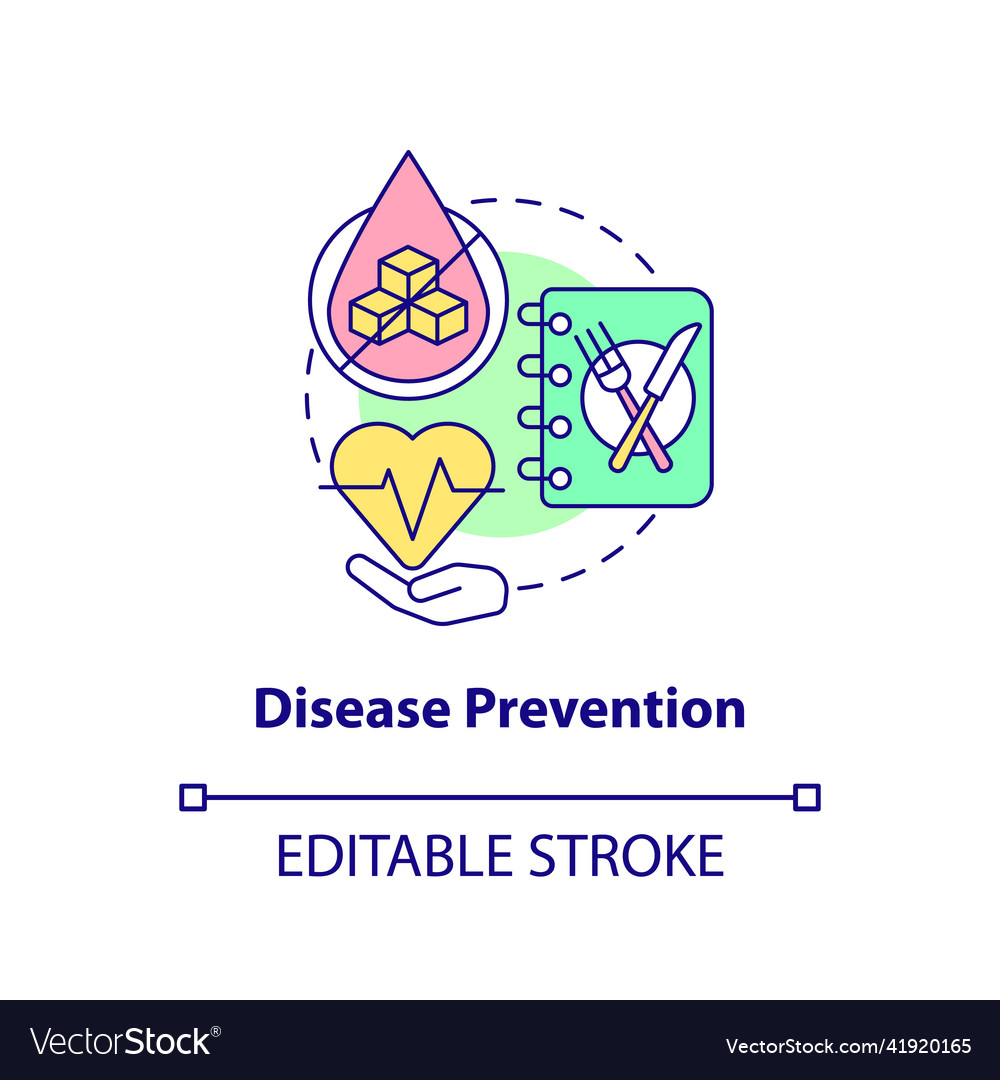 Disease Prevention Concept Icon Royalty Free Vector Image