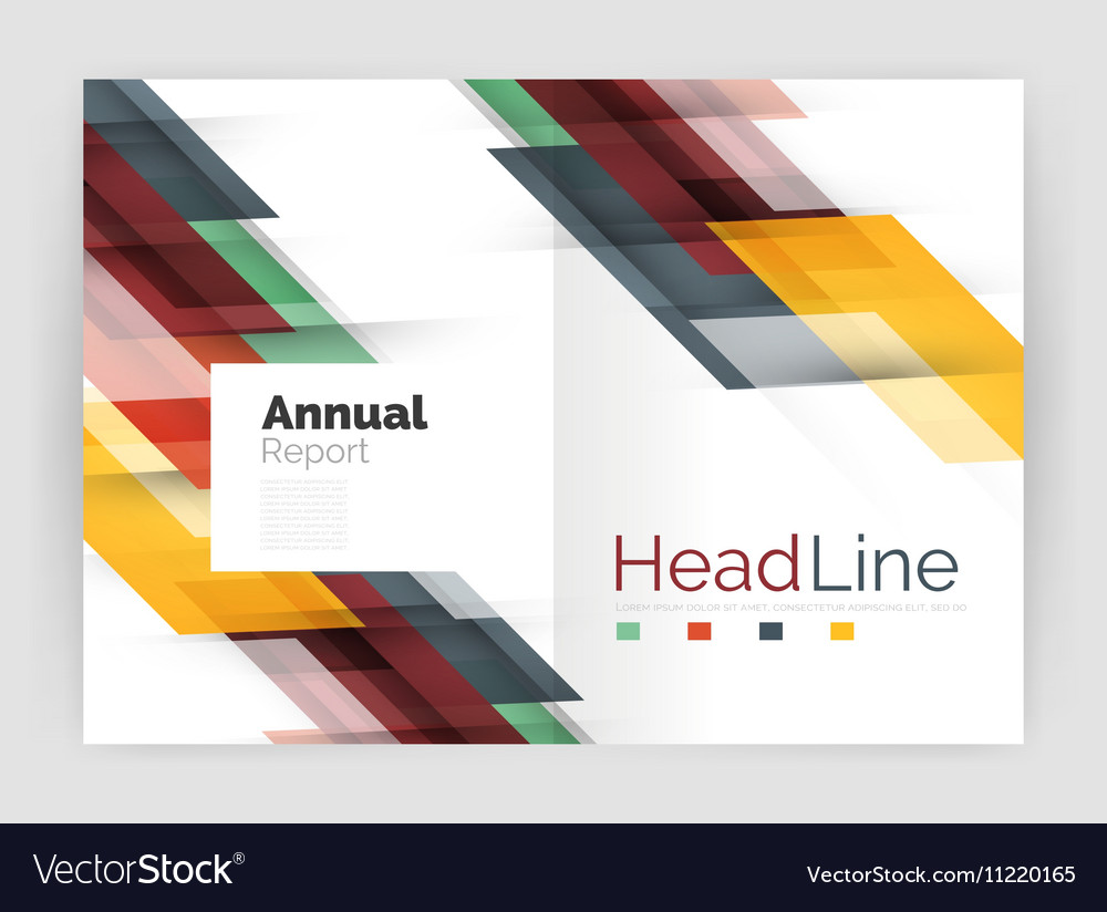 Set of business straight lines abstract Royalty Free Vector