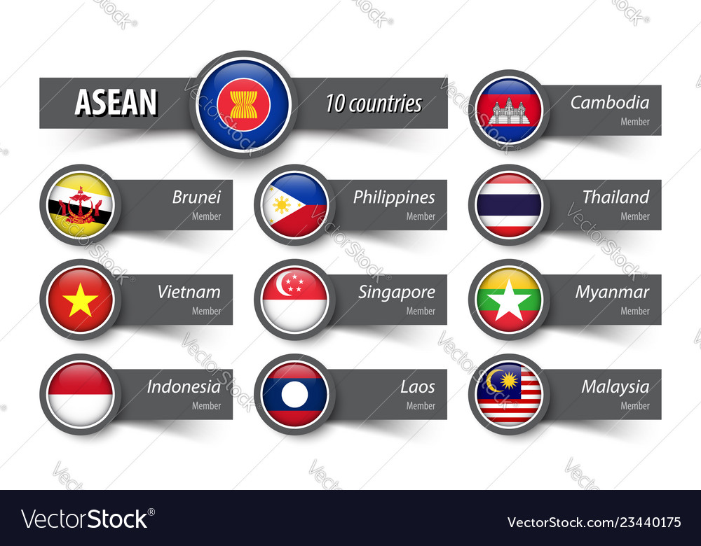 Flag Asean Logo Vector Images 67